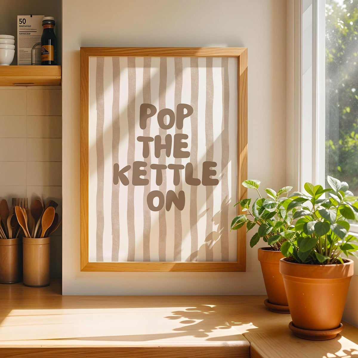 Pop The Kettle On Art Print