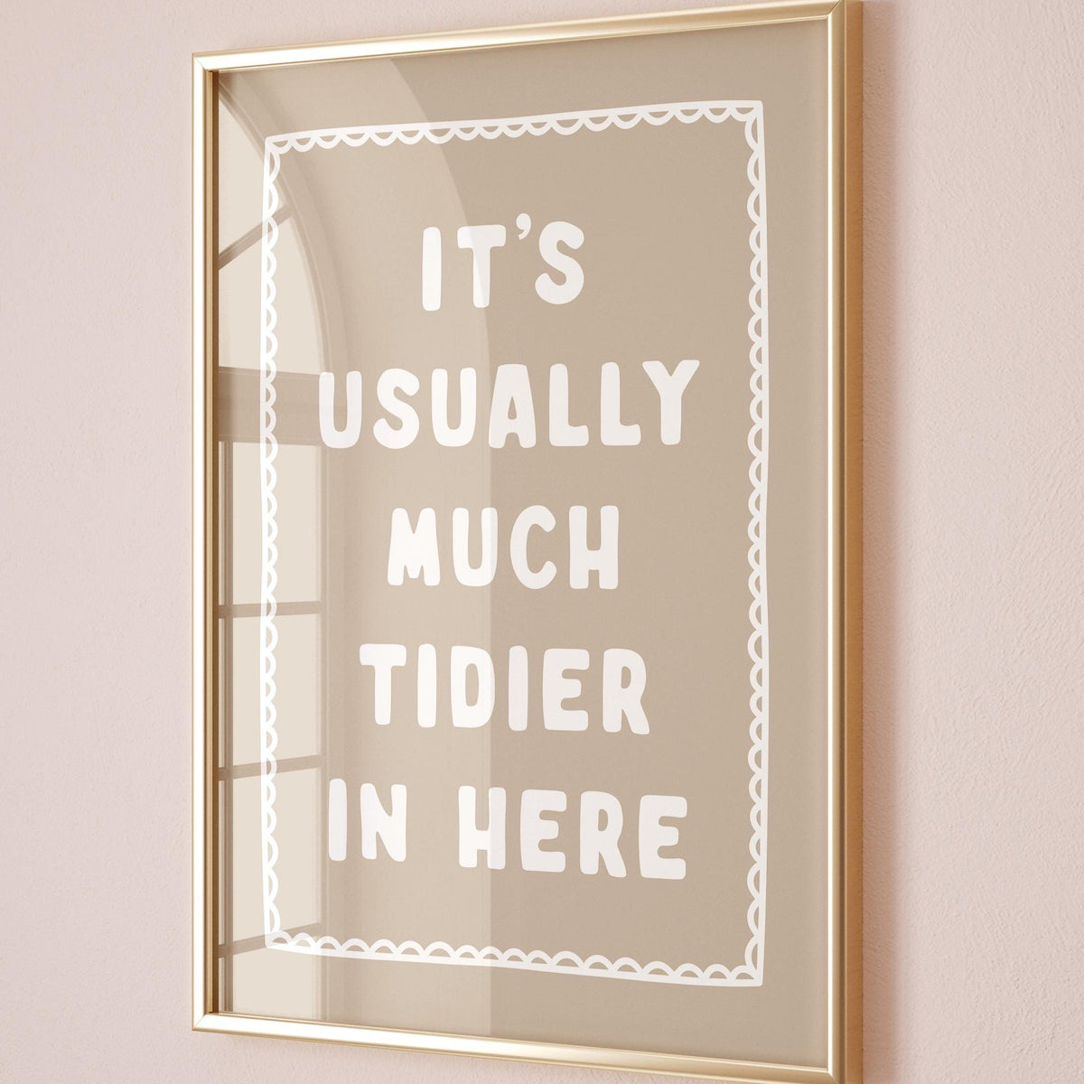 Its Usually Much Tidier In Here Art Print