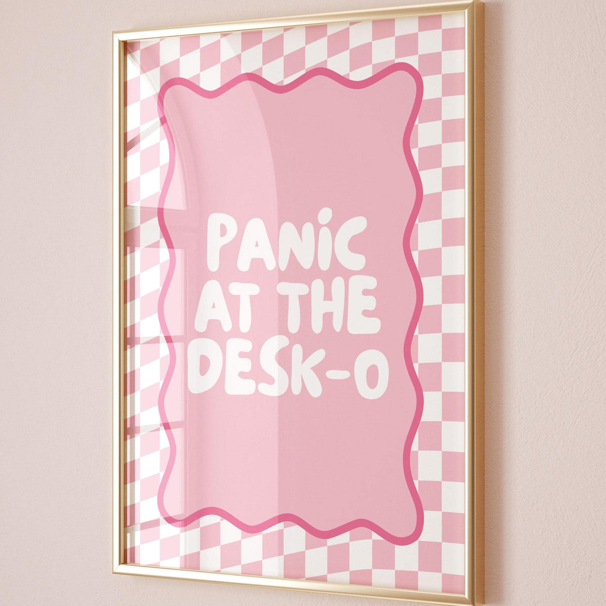 Panic At The Desk-O Art Print