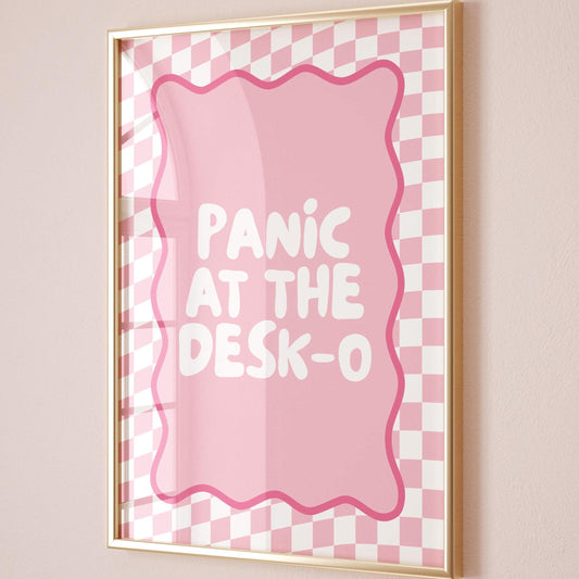 Panic At The Desk-O Art Print