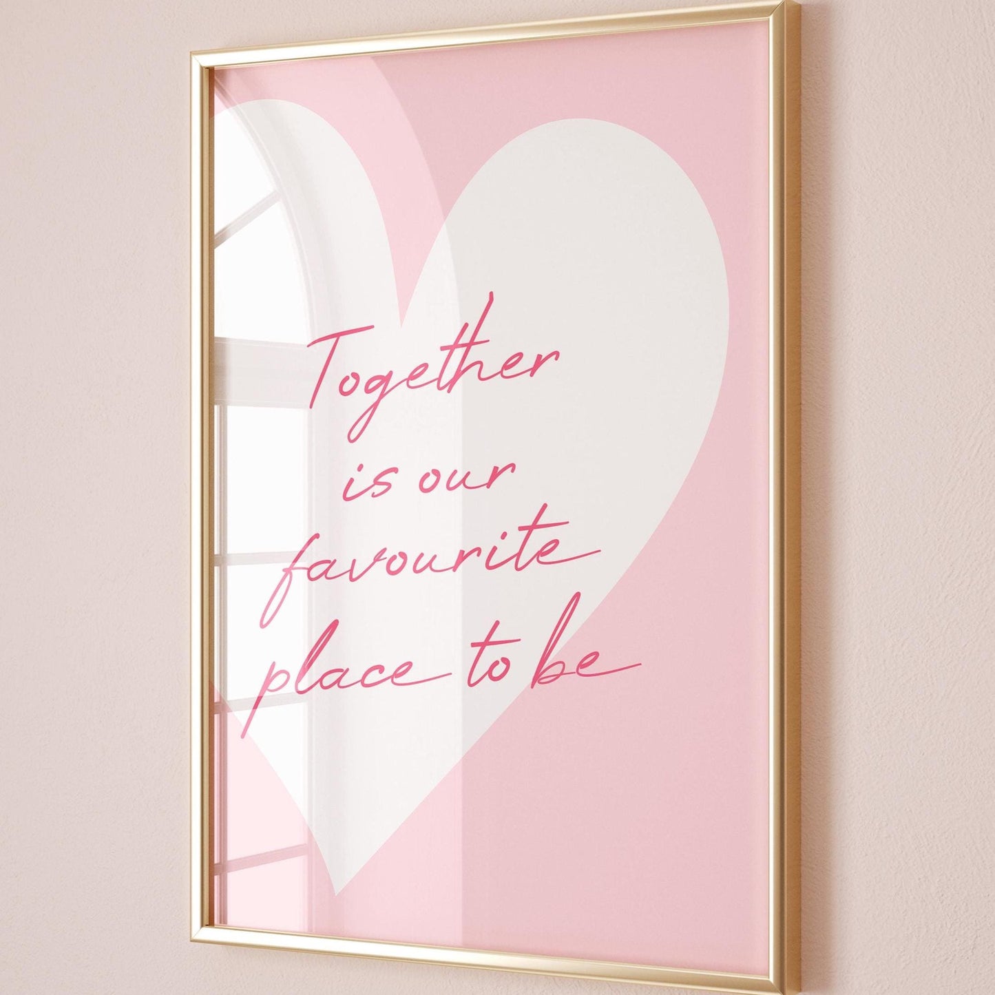 Together Is Our Favourite Place To Be Art Print