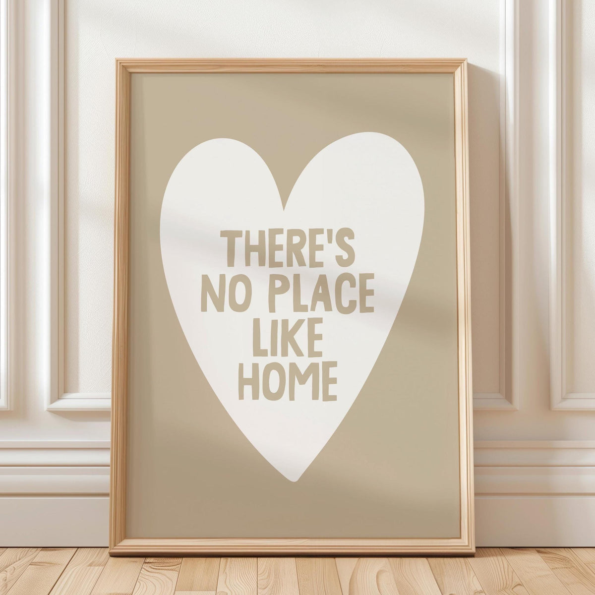 theres no place like home beige wall art
