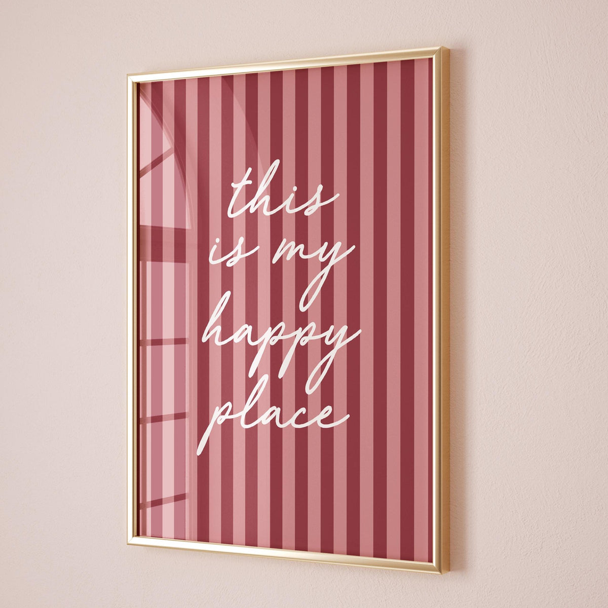This Is My Happy Place Art Print, Aesthetic Bedroom Print, Hallway Wall Decor