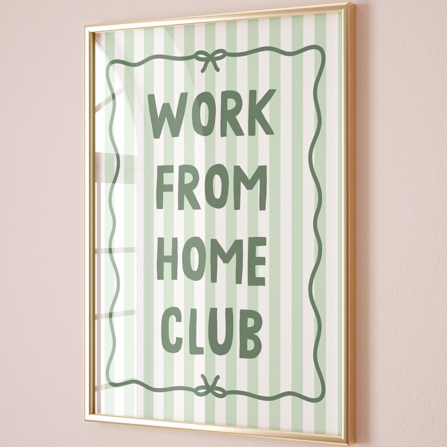 Work From Home Club Art Print