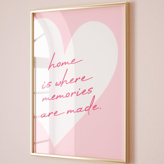 Home Is Where Memories Are Made Art Print