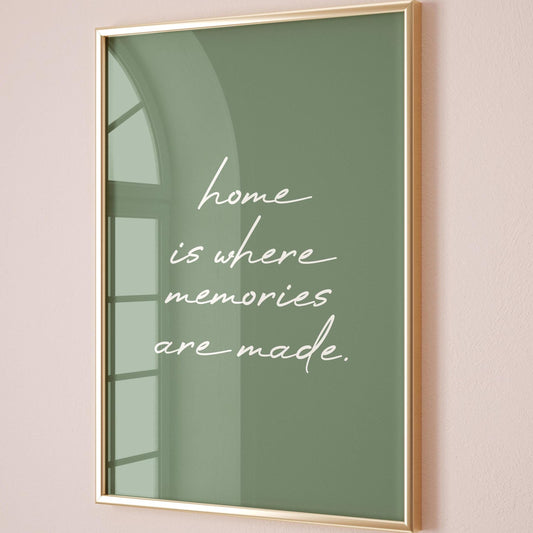 Home Is Where Memories Are Made Art Print