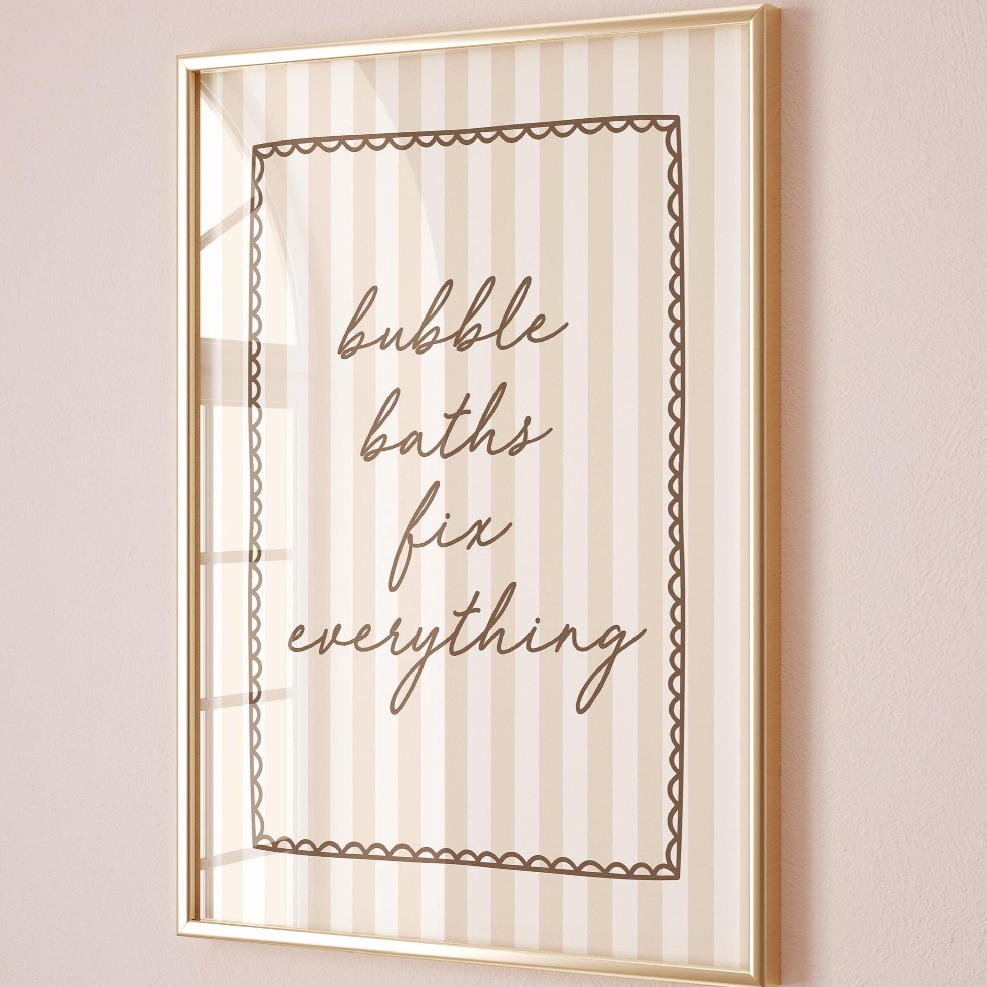 Bubble Baths Fix Everything Art Print
