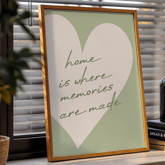 Home Is Where Memories Are Made Art Print