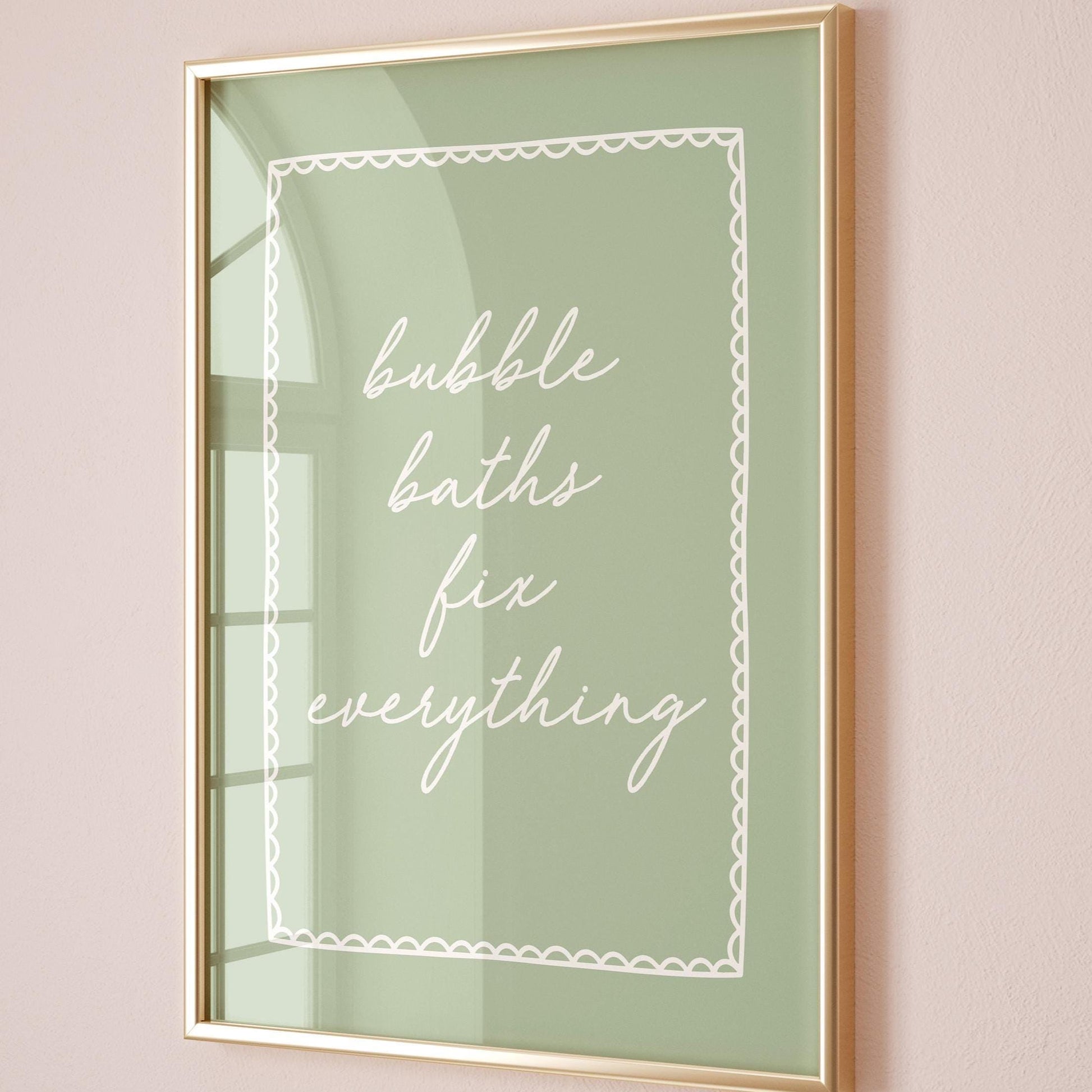 Bubble Baths Fix Everything Art Print