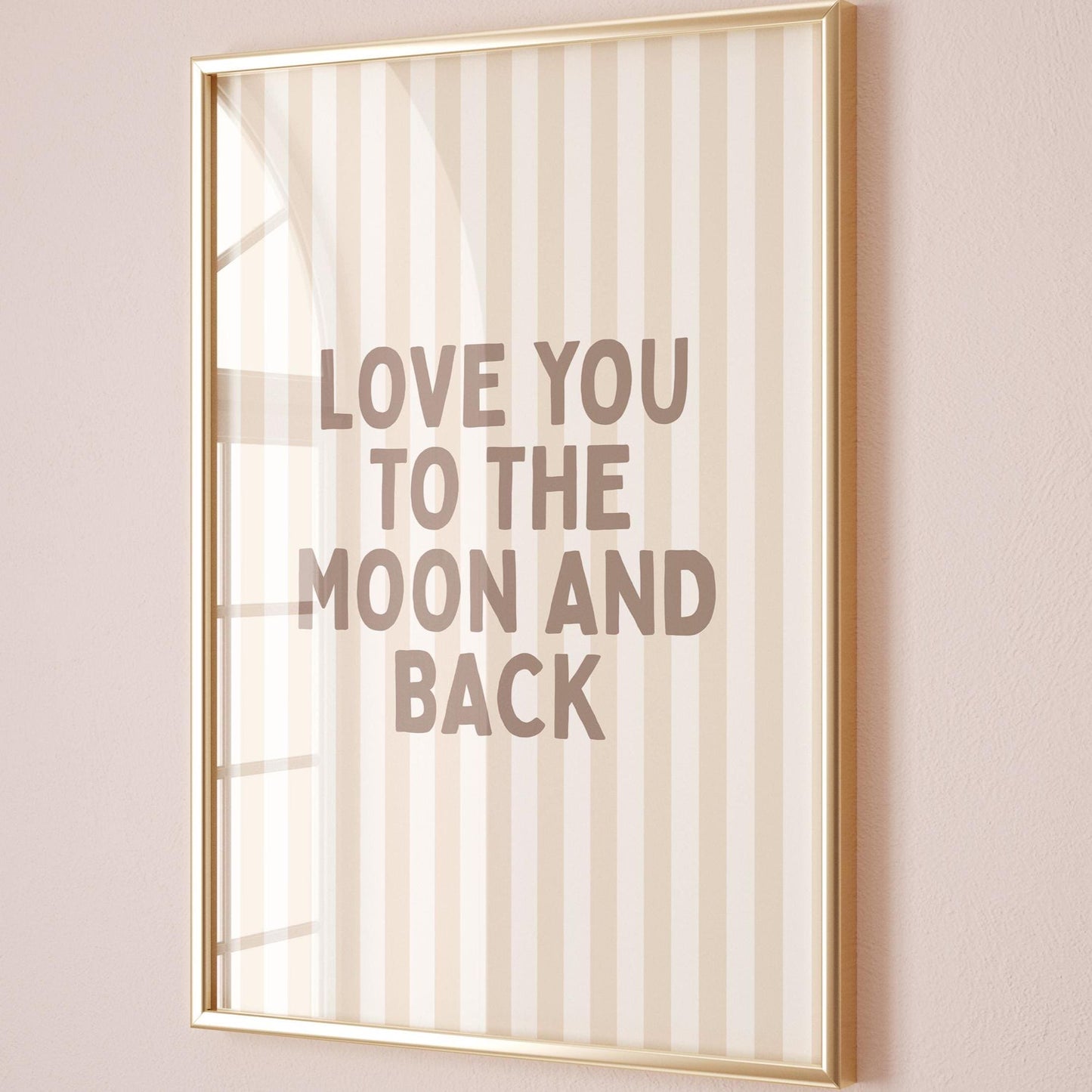 Love You To The Moon And Back Art Print