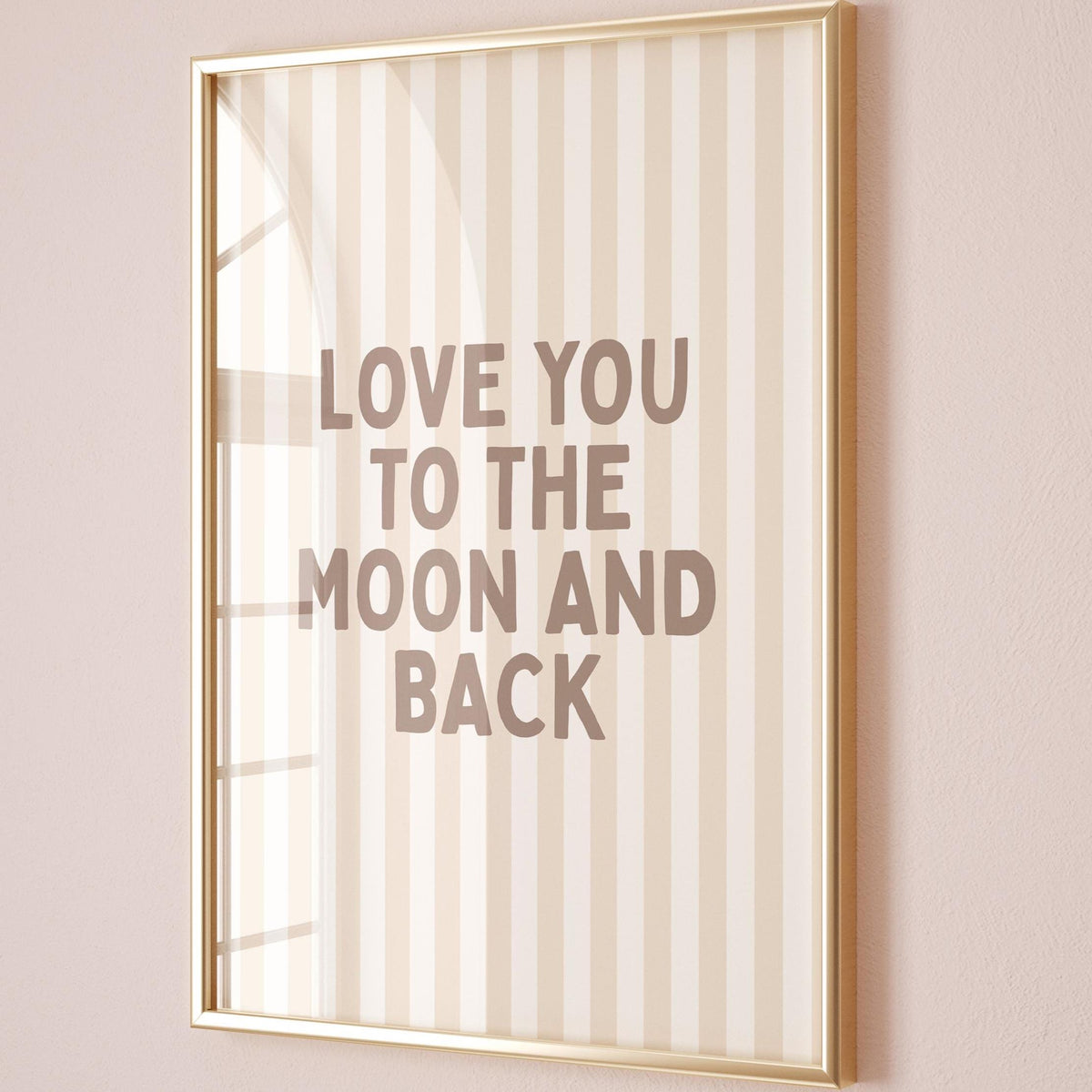 Love You To The Moon And Back Art Print