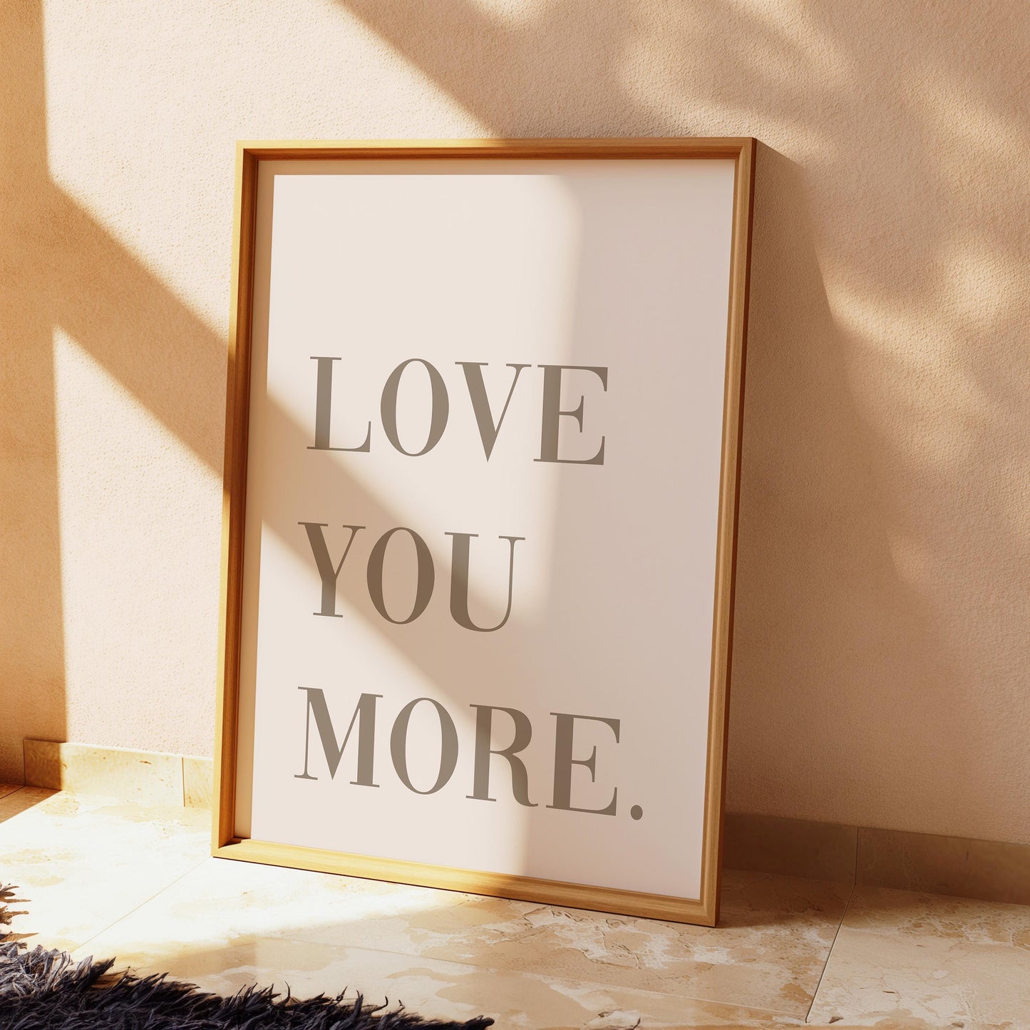 Love You More Art Print, Hallway Wall Art, Family Home Decor, Cute Bedroom Poster