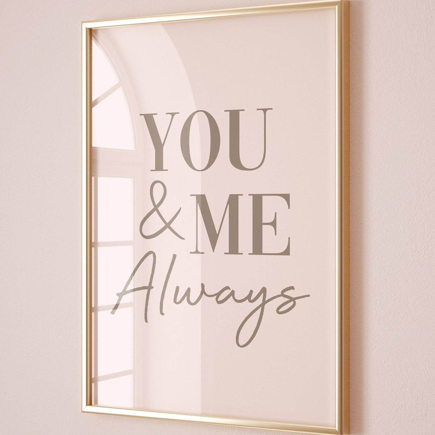 You and Me Always Art Print
