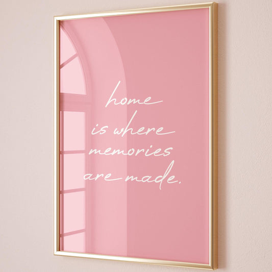 Home Is Where Memories Are Made Art Print