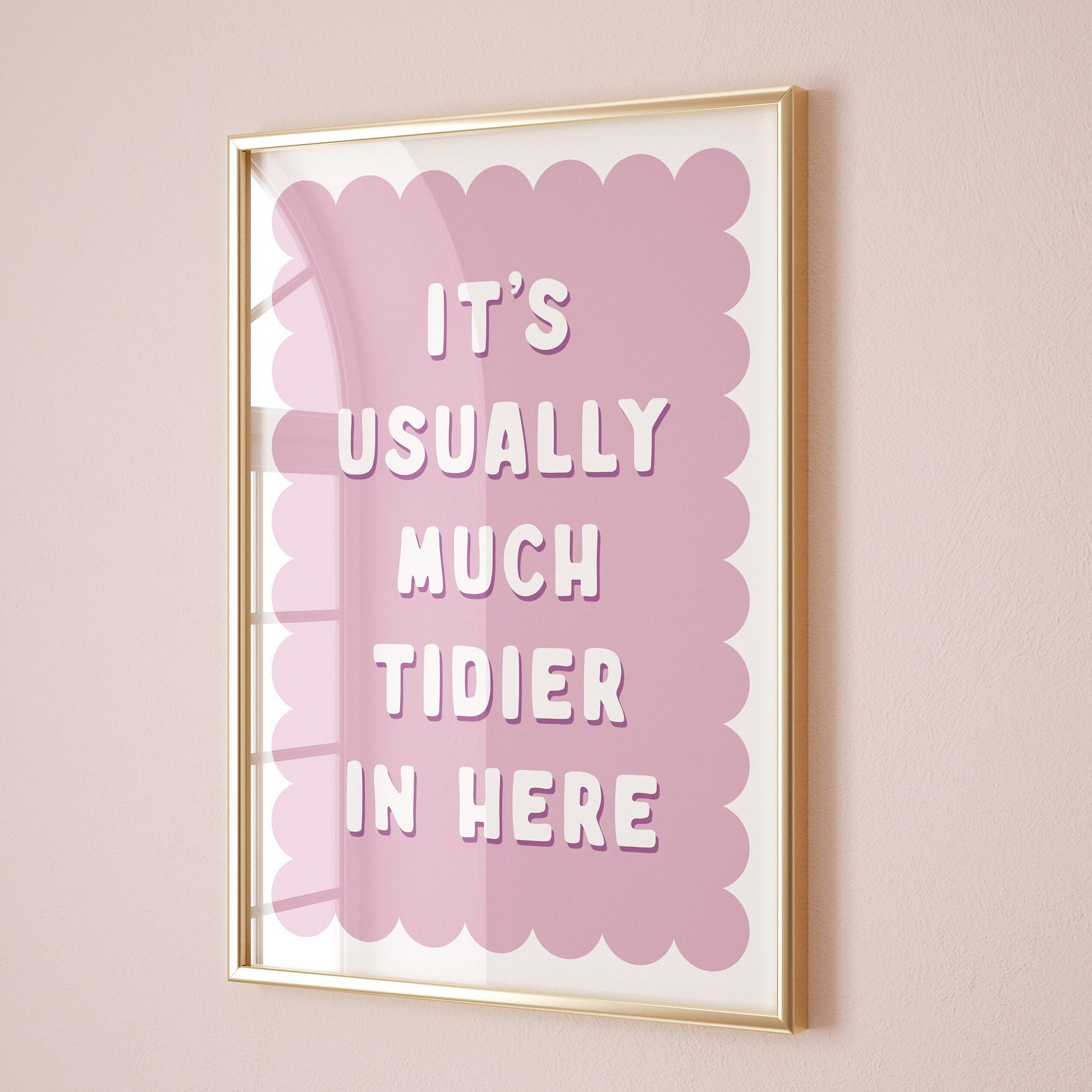 its usually much tidier in here print