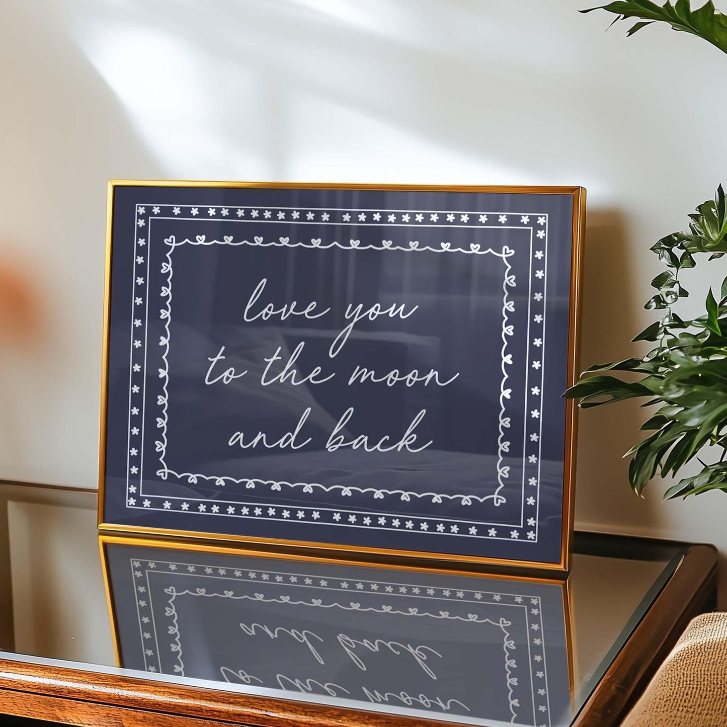 Love You To The Moon And Back Art Print