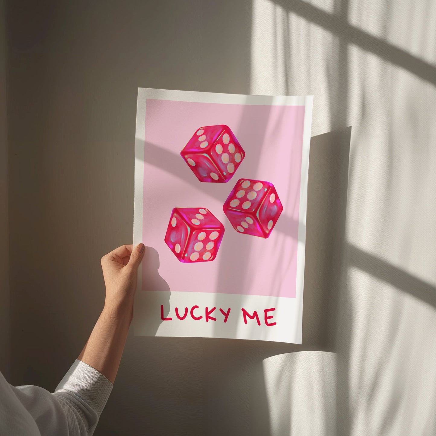 lucky me wall print