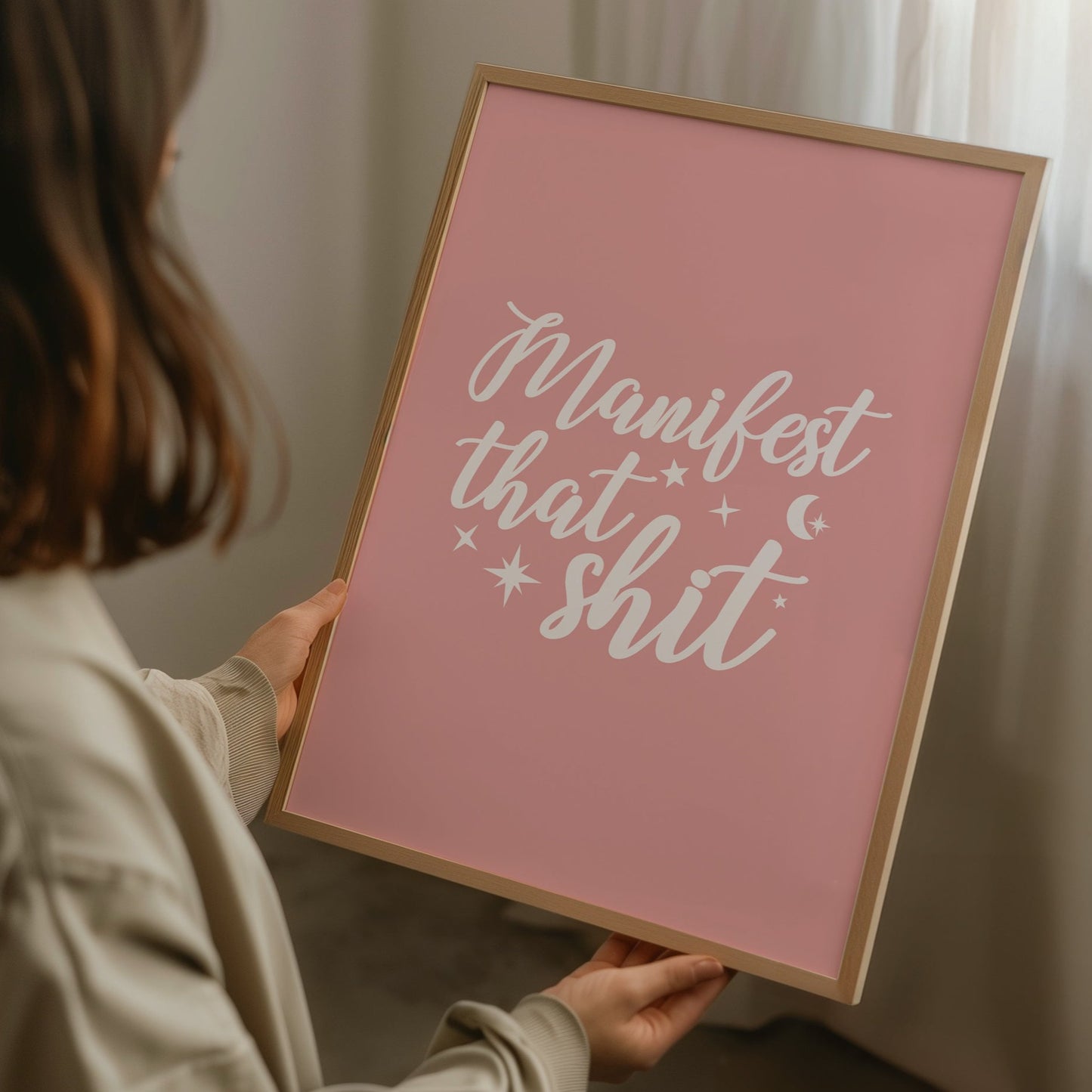 Manifest That Shit Wall Print, Unframed Card Art Print