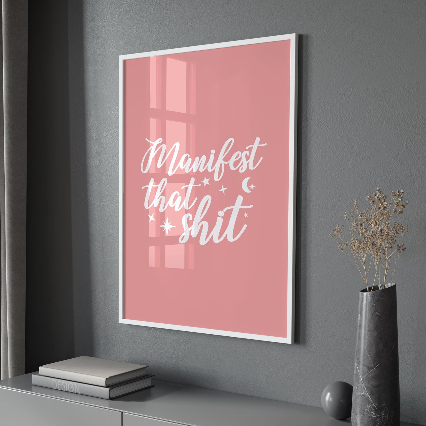 Manifest That Shit Wall Print, Unframed Card Art Print