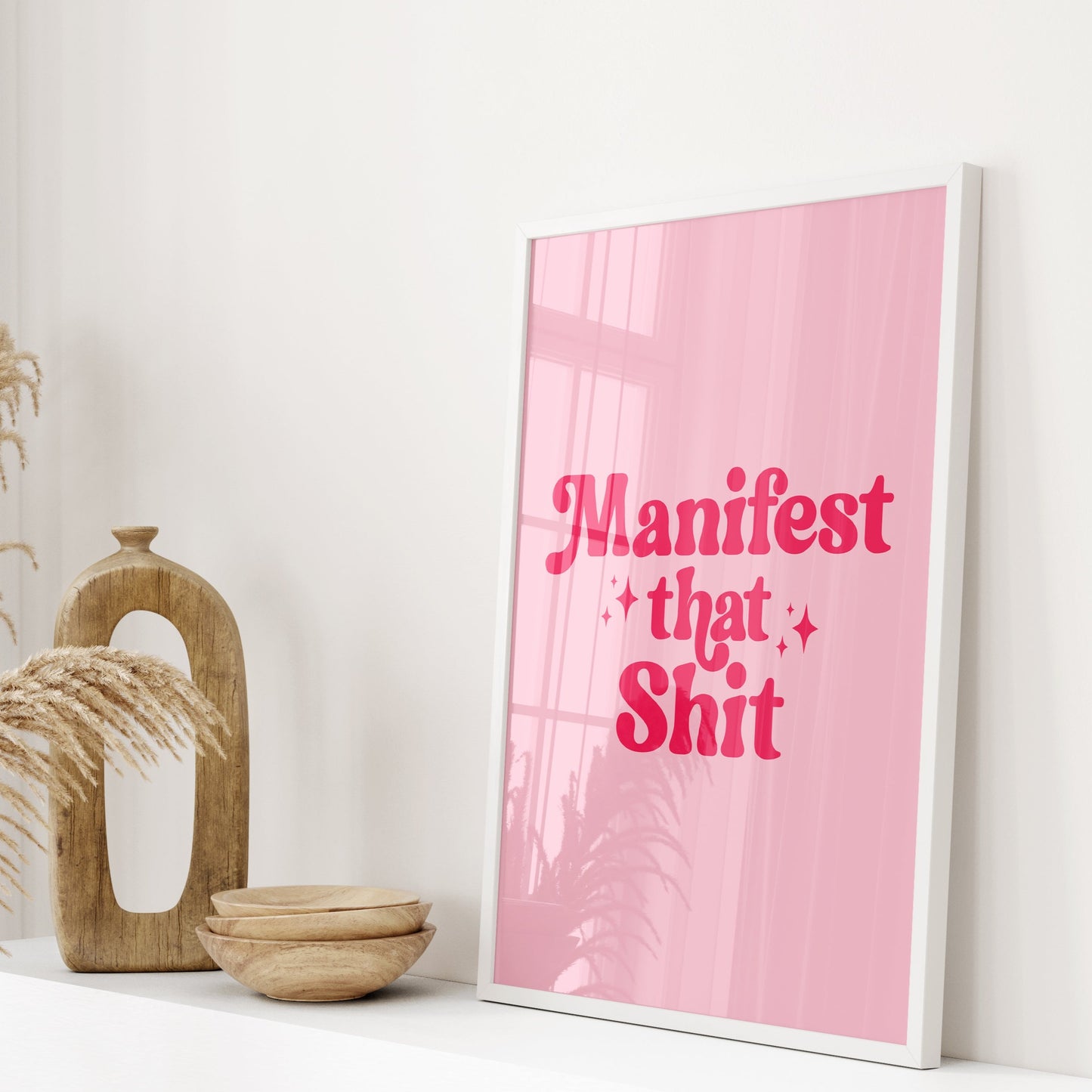 Manifest That Shit Wall Print, Unframed Card Print