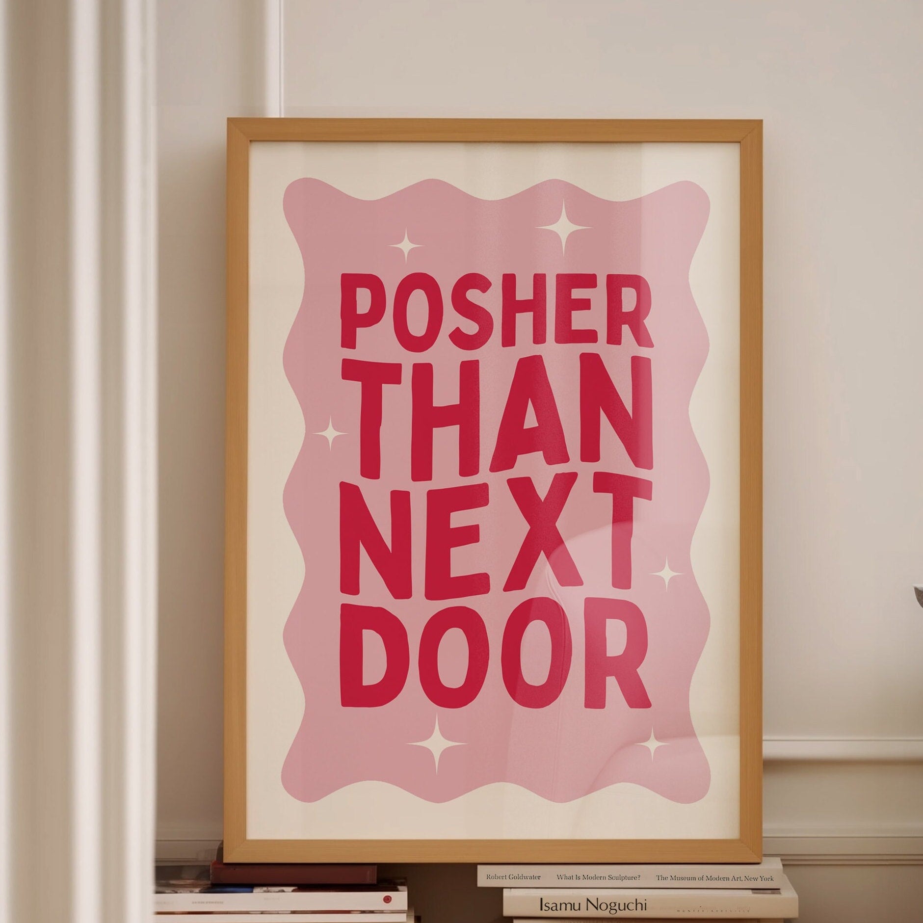 posher than next door print