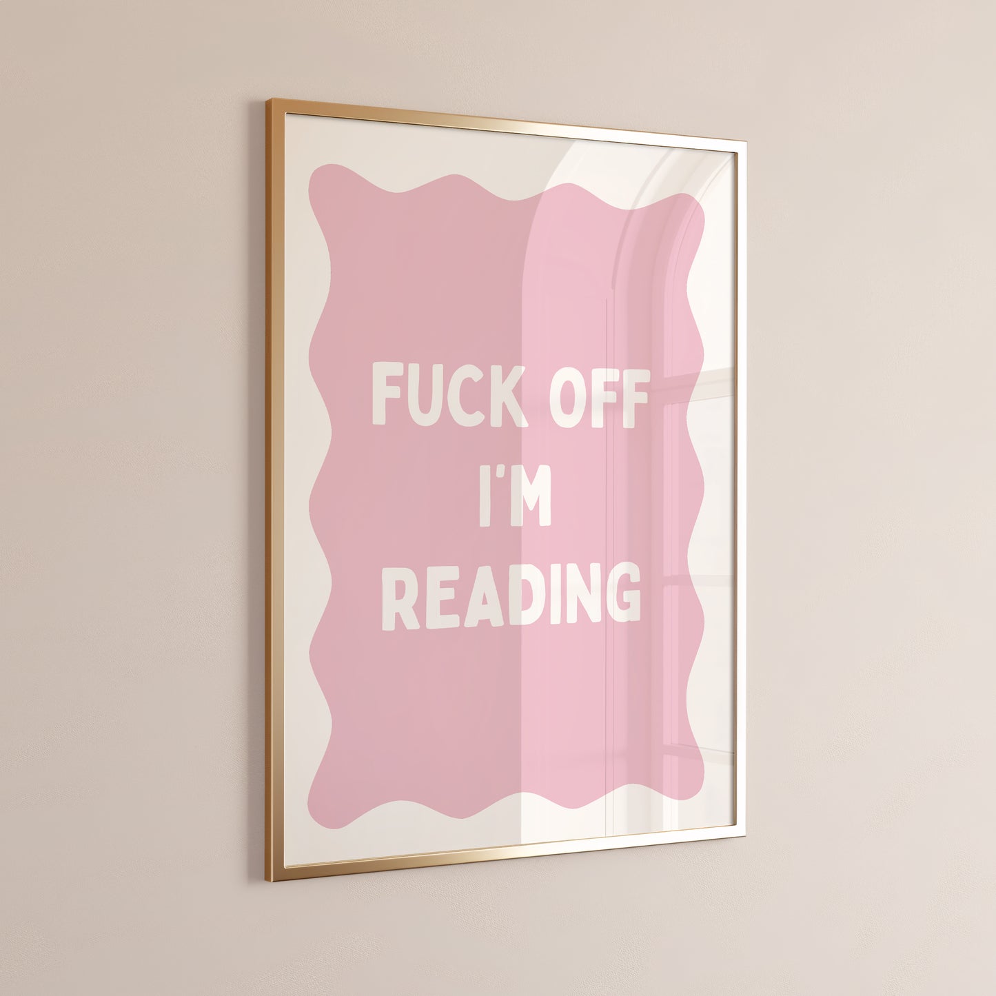 Fuck Off I'm Reading, Unframed Card Art Print