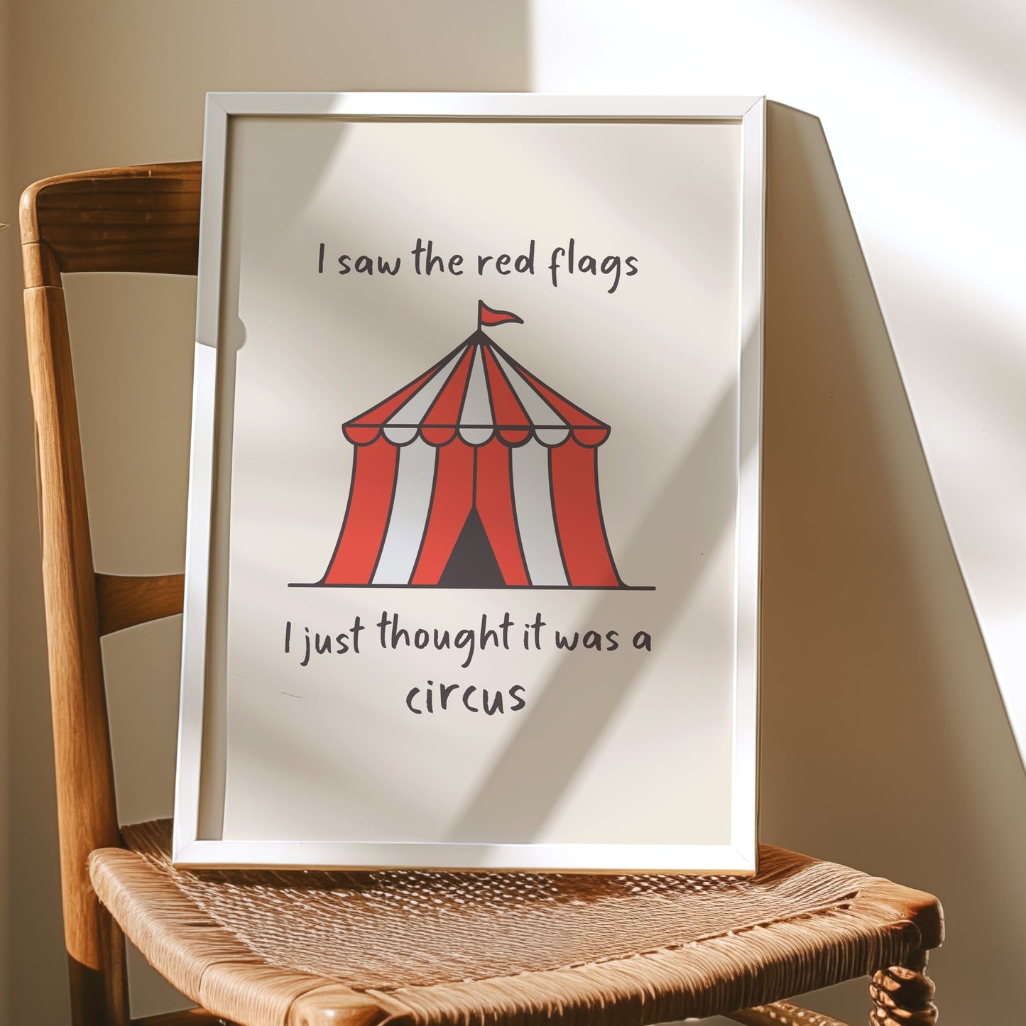 I Saw The Red Flags, I Just Thought It Was A Circus, Unframed Card Print