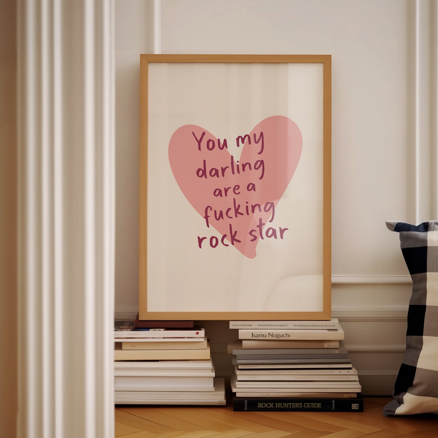 You My Darling Are A Fucking Rock Star, Wall Print, Unframed Card Art Print