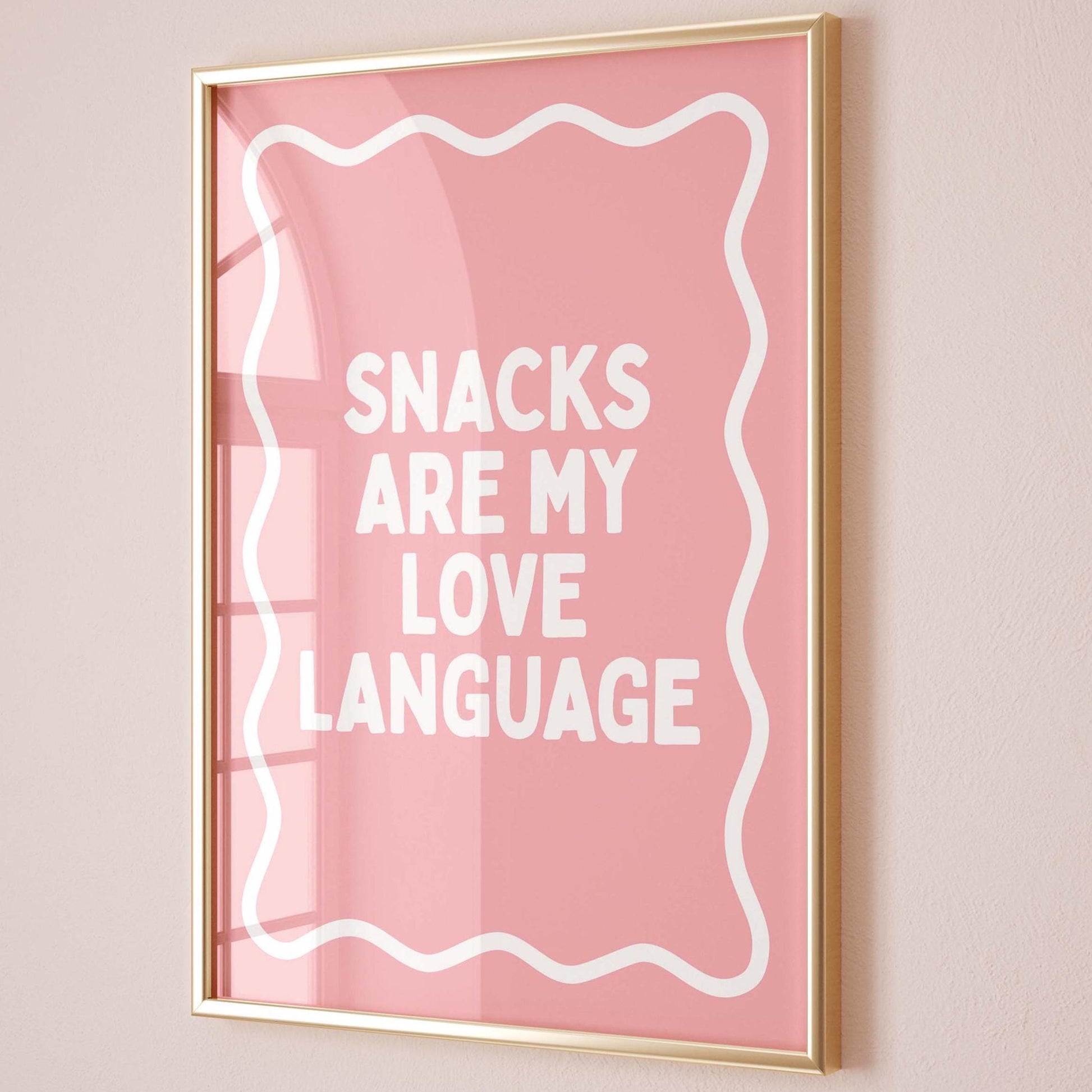 Snacks Are My Love Language Art Print