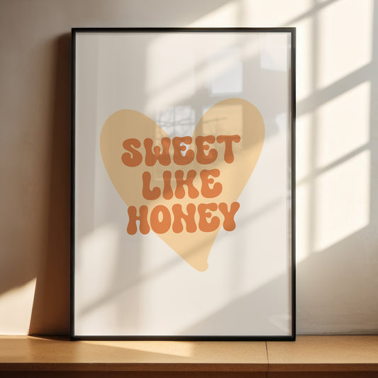 Sweet Like Honey Wall Print, Unframed Card Art Print