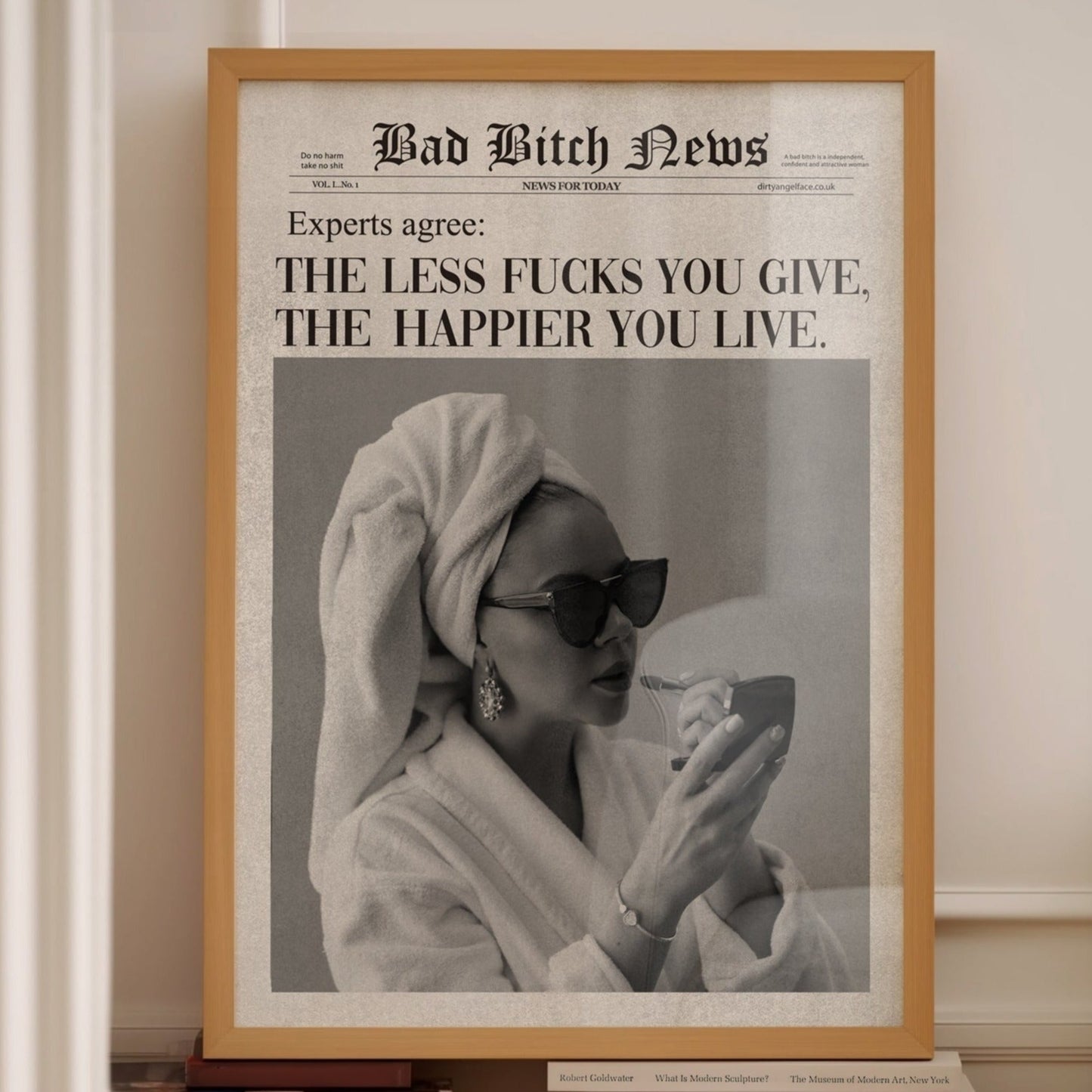 bad bitch newspaper print