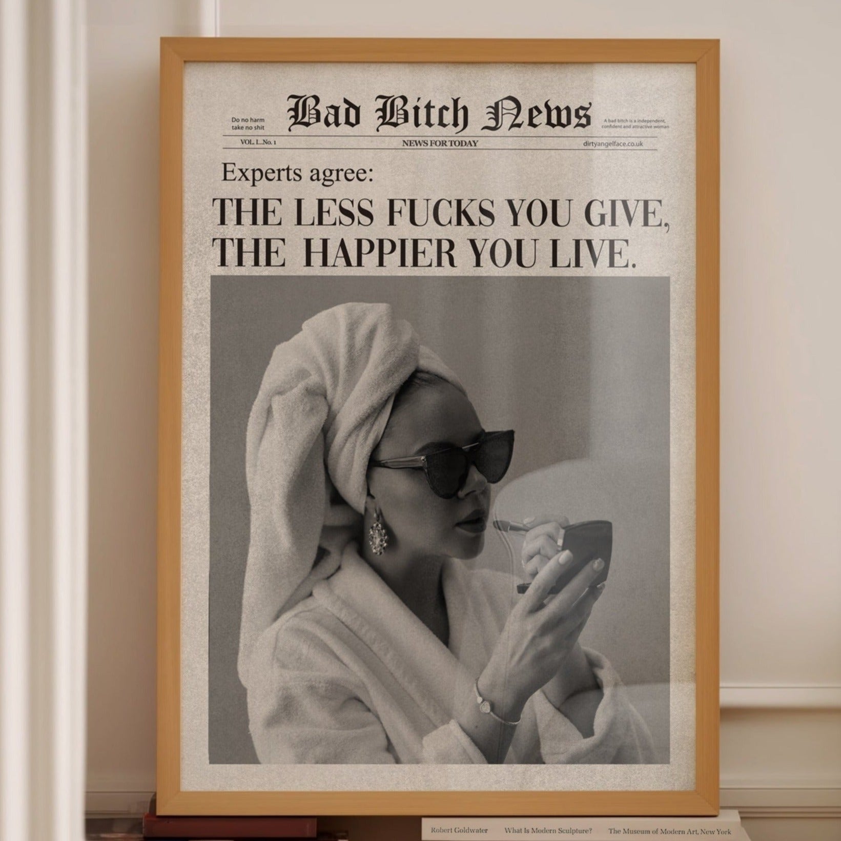 bad bitch newspaper print