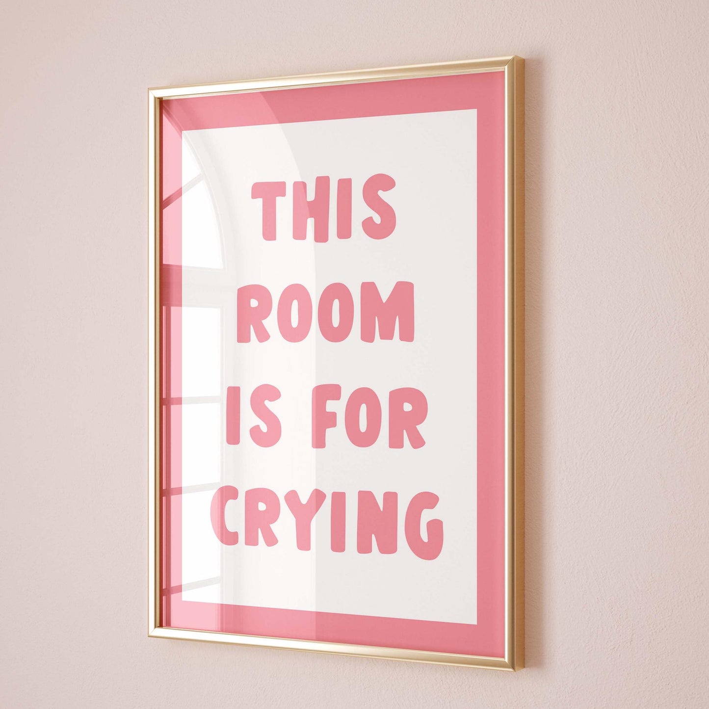 this room is for crying wall print