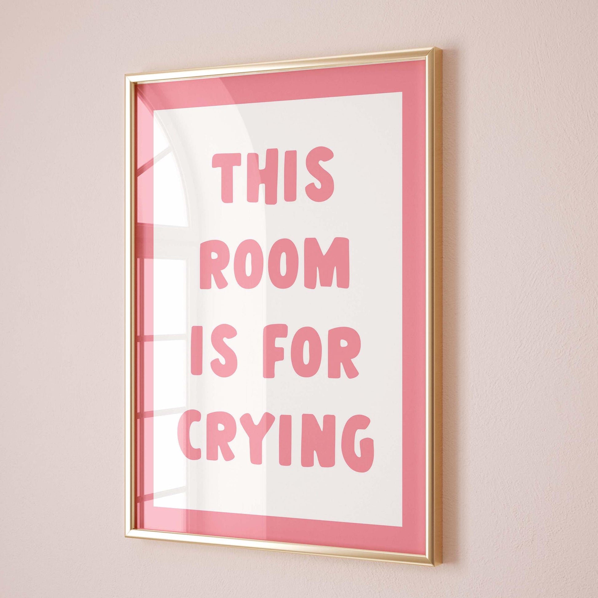 this room is for crying wall print