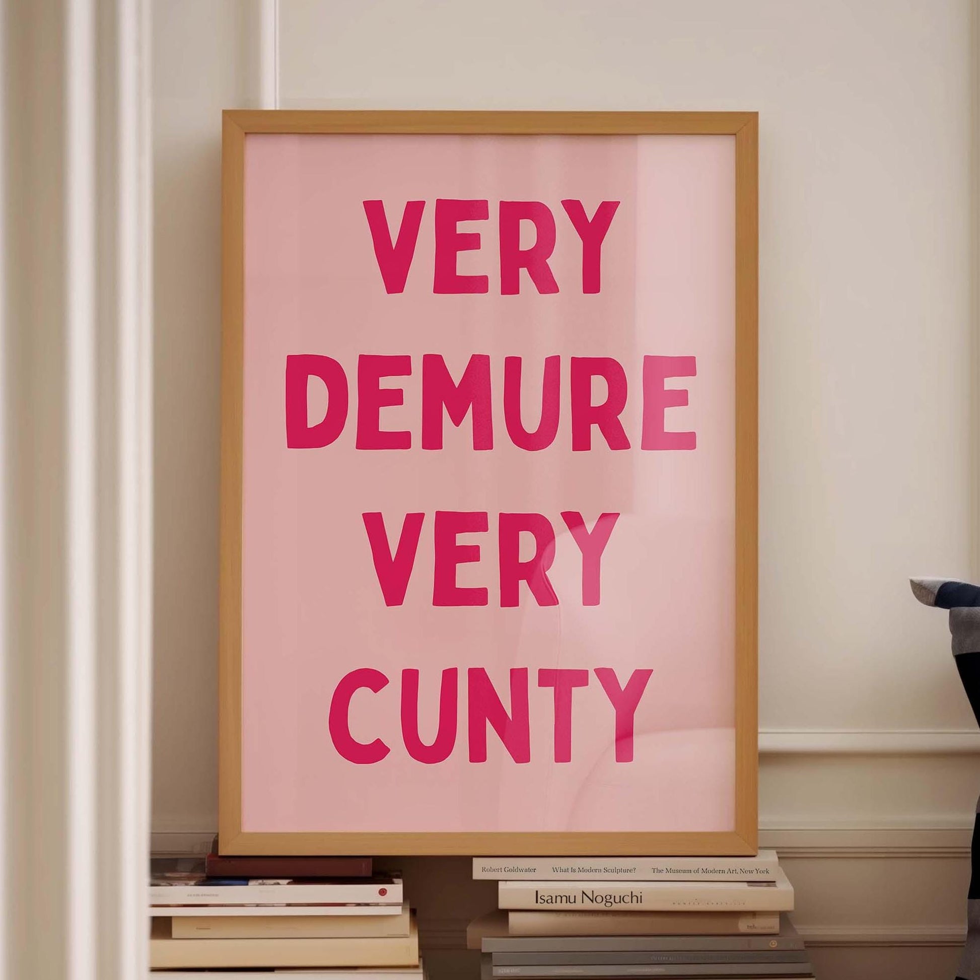 very demure very cunty wall print
